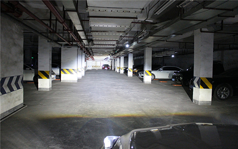 成都天一車燈格界LED雙光透鏡遠光實拍 